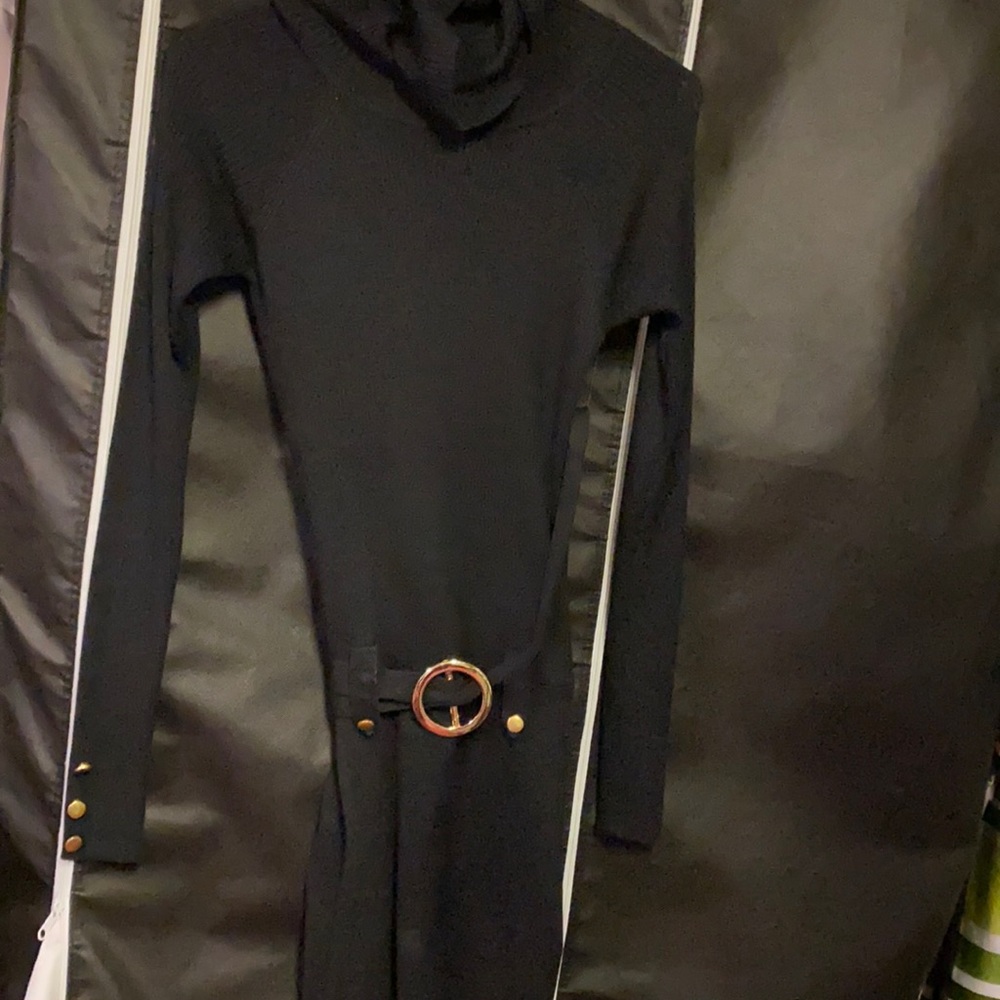 Black stretchable dress- more for a size 0-2